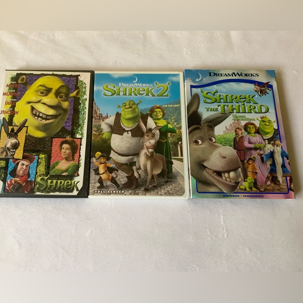 Shrek 1,2,3 DVD Set